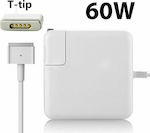 MagSafe 2 Travel Laptop Charger 60W 16.5V 3.65A for Apple with Power Cord