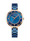 Curren Watch with Blue Metal Bracelet