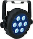 Showtec Φωτορυθμικό LED PAR Compact PAR 7 Tri Black RGB