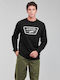 Full Patch Crew Sweatshirt Schwarz