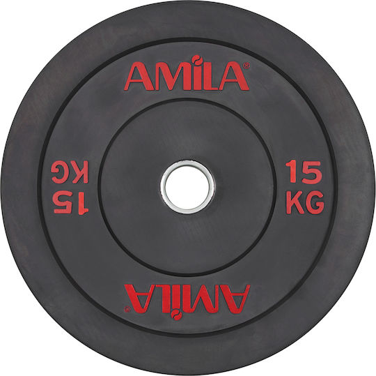 AMILA Set of Plates Olympic Type Rubber 1 x 15kg Φ50mm