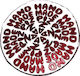 Espiel Platter "Handmade Pizza" Red Letters 33cm Serving Platter Red with Diameter 33cm