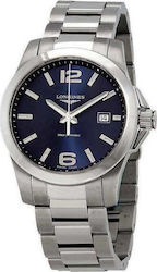 Longines Conquest Часовник На батерия с Метална гривна