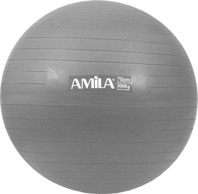 Amila Exercise Ball Pilates 75cm, 1.80kg in Gray Color
