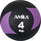Amila Μπάλα Medicine 22cm, 4kg σε Μαύρο Χρώμα