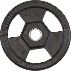 Toorx Scheibenset Olympischen Typs Gummierte 1 x 25kg Φ50mm