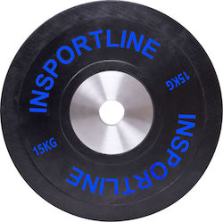 inSPORTline Bumper Set Discuri De Tip Olimpic Cauciucate 1 x 15kg Φ50mm