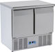 Cool Head Английски превод: Stainless Steel Refrigerator Counter Салата 215лт with Drawer and Cooling Machine 0/+8°C L90xW70xH88см CRX 90A