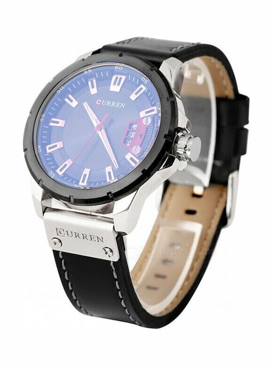 Curren Men's Watch 45mm Battery with Leather St...