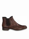 Tamaris Leather Women's Chelsea Boots Burgundy