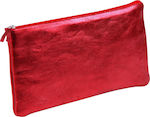 Clairefontaine Fabric Pencil Case with 1 Compartment Red