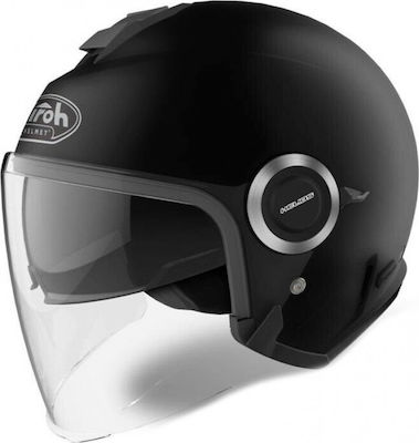 Airoh Helios Black Matt Motorradhelm Jet ECE 22.05 1250gr AIR000KRA156