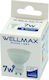 Wellmax LED Bulb 7W for Socket GU10 and Shape MR16 Cool White 560lm