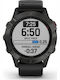 Garmin Fenix 6 Sapphire Stainless Steel 47mm Smartwatch with Heart Rate Monitor (Carbon Grey DLC with Black Band)