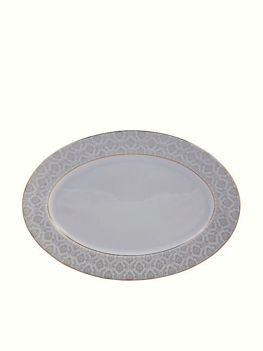 Oriana Ferelli Servierplatte Oval aus Porzellan Bunt 36x36cm 1Stück