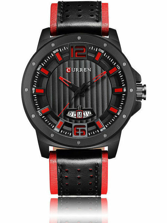 Curren Men's Watch 48mm Battery with Leather St...