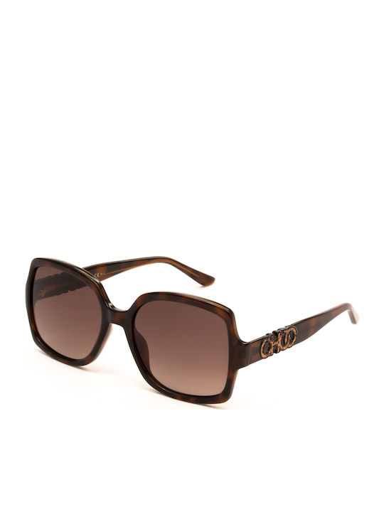 Jimmy Choo Women's Sunglasses with Brown Tartaruga Plastic Frame and Brown Lens SAMMI/G/S 086HA