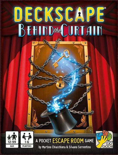 Настолна игра Deckscape Behind The Curtain за 1-6 играчи 12+ години (EN) Da Vinci Games