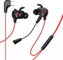 Baseus Gamo C15 In Ear Gaming Headset with Connection USB Red