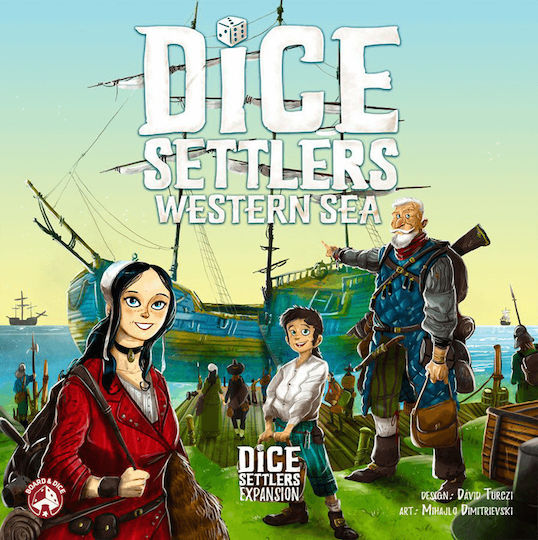 Extensie de Joc Dice Settlers Western Sea pentru 1-4 Jucători 14+ Ani (EN) Board & Dice