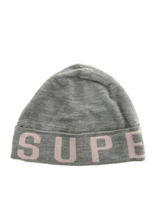 Urban Logo Beanie Γυναικείος Σκούφος Πλεκτός σε Γκρι χρώμα