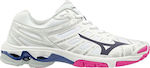 Mizuno Wave Voltage Γυναικεία Αθλητικά Παπούτσια Βόλλεϊ Λευκά