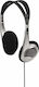 HAMA HK-229 Wired On Ear Headphones Silver