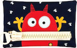 Centrum Monster Pencil Case with 1 Compartment Blue