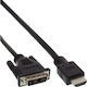 InLine Kabel DVI-D-Stecker - HDMI-Stecker 0.5m Schwarz (17659E)
