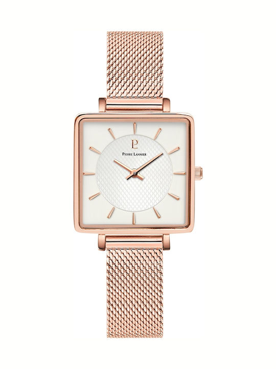 Pierre Lannier Damen Uhr mit Rose Gold Metallarmband