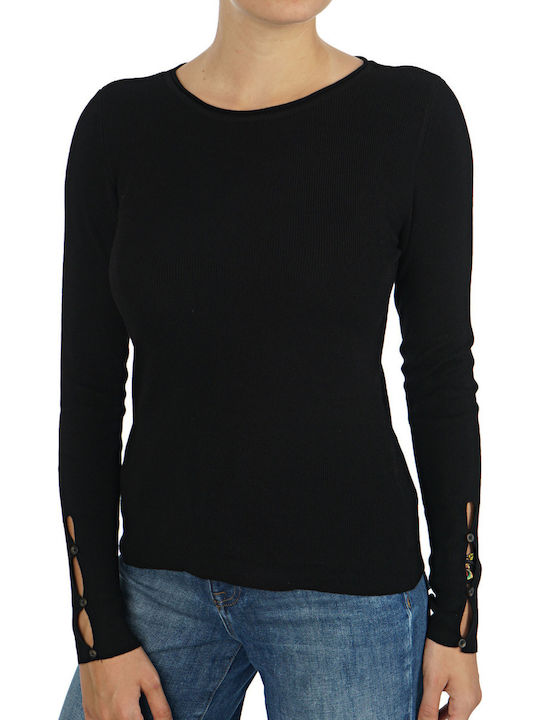 Only Women's Long Sleeve Pullover Black
