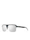 Mercedes-Benz Men's Sunglasses with Black Metal Frame and Gray Lens M1049 A