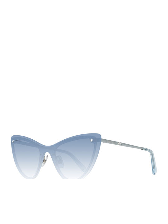 Swarovski Women's Sunglasses with Blue Metal Frame and Blue Lens SK0200 84W