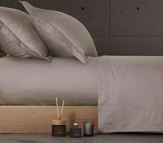 Nef-Nef Homeware Sheet Super-Double 240x270cm. Elements Grey