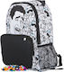 Pixie Crew Schulranzen Rucksack Junior High-High School Weiß