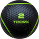 Toorx Μπάλα Medicine 19.5cm , 2kg σε Μαύρο Χρώμα