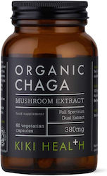 Kiki Health Organic Chaga 380mg 60 φυτικές κάψουλες Kiki Health Organic Chaga 380mg 60 φυτικές κάψουλες