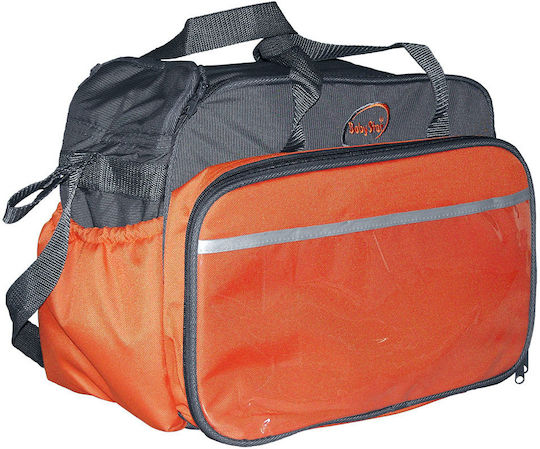Bebe Stars Shoulder/Hand Diaper Bag Orange - Grey