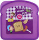 School Meal Kids Lunch Plastic Box Purple