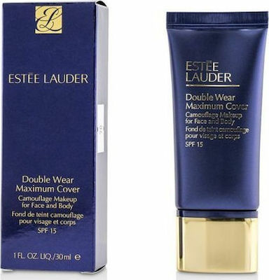 Estee Lauder Double Wear Maximum Cover Camouflage Machiaj lichid SPF15 3W2 Caju 30ml