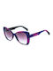 Italia Independent I-Plastik Women's Sunglasses with Purple Plastic Frame and Purple Lens 0904.ZEB.017