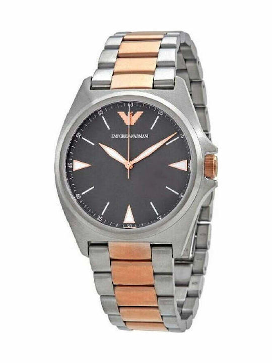 Emporio Armani Men's Watch 40mm Battery with Pink Gold Metal Bracelet