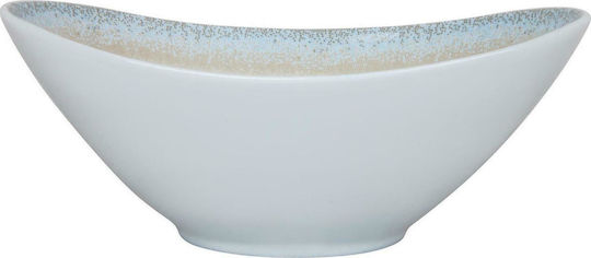 Ionia Apeiron Porcelain Salad Bowl White-Beige 27x27x11cm