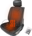 Heated Polyester Single Seat Cover 1pcs Black