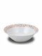 Nava Maiolica Porcelain Salad Bowl Orange 23x23x9cm