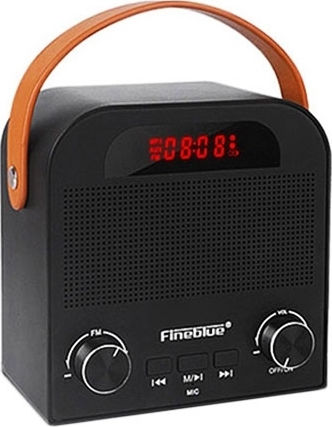 Fineblue FM-888 Φορητό Ραδιόφωνο με Bluetooth Μαύρο