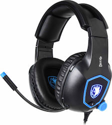 Sades Dazzle Over Ear Gaming Headset με σύνδεση USB Μπλε