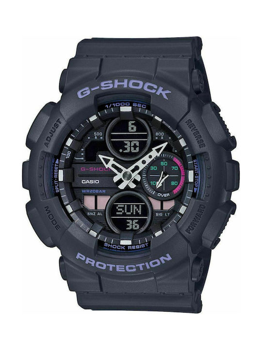 Casio G-Shock Watch Chronograph Battery with Blue Rubber Strap