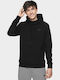 4F Men's Sweatshirt with Hood and Pockets Black H4Z19-BLM070-20S