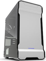 Phanteks Enthoo Evolv mATX Tempered Glass Gaming Micro Tower Κουτί Υπολογιστή με Πλαϊνό Παράθυρο και RGB Φωτισμό Ασημί